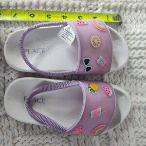 The Children's Place Girl's Toddler Everyday Slide Sandals Backstrap